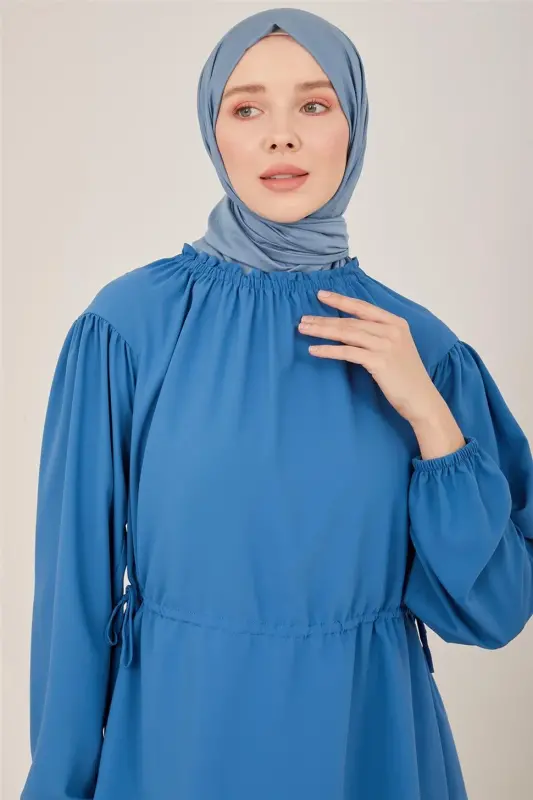 Armine Beli Ayarlanabilir Bluz 23Y3331 Marine - 3