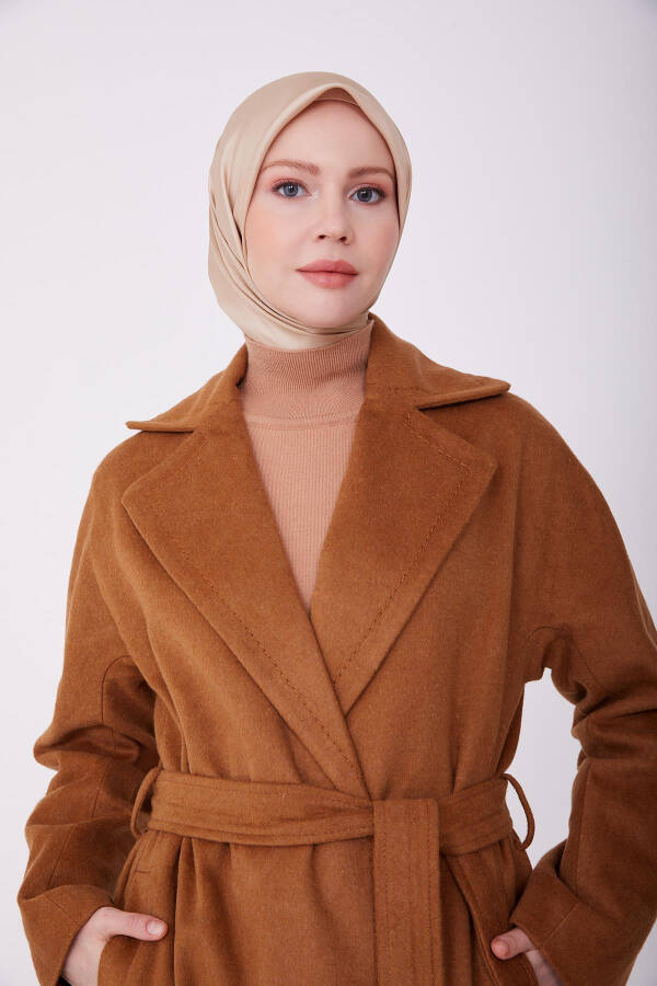 Armine belted cashmere coat - 8