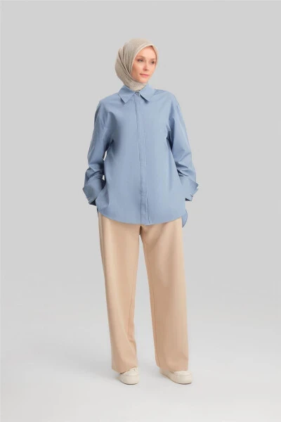 Armine Belted Palazzo Pants ORT2519 Beige - ARMINE