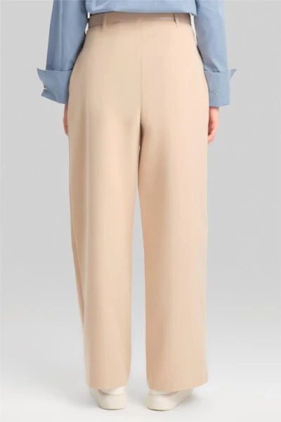 Armine Belted Palazzo Pants ORT2519 Beige - 5
