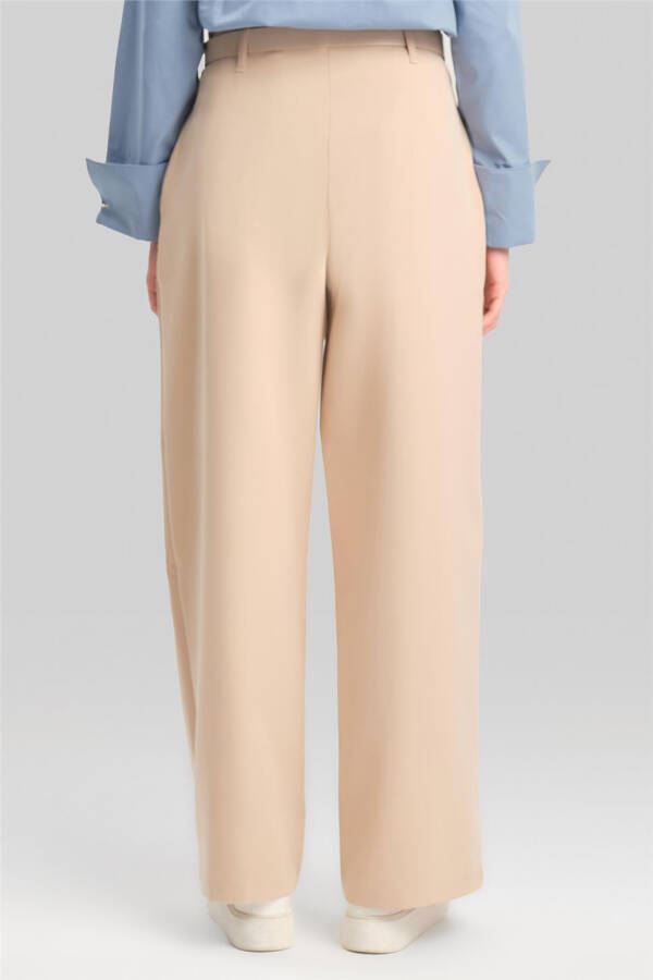 Armine Belted Palazzo Pants ORT2519 Beige - 5