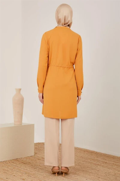 Armine Bird's Eye and Tunneled Tunic 23Y4436 Caramel - 8