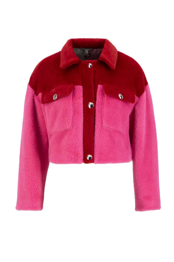 Armine Block Color Plush Jacket - 6