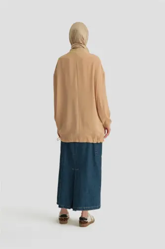 Armine Brooch Blouse Ort3100 Biscuit - 3