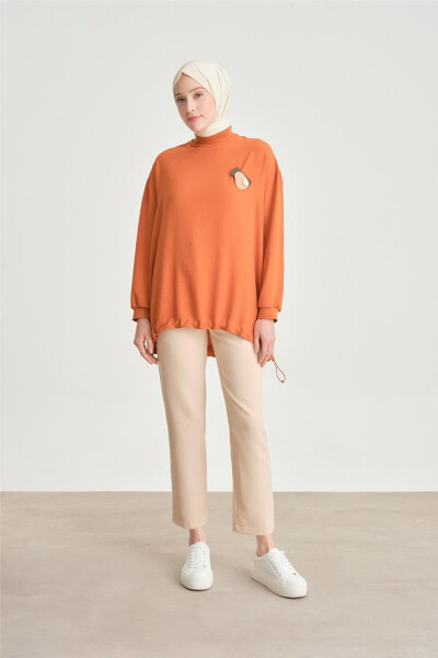 Armine Brooch Blouse Ort3100 Cinnamon - ARMINE (1)