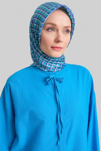 Armine Brooch Tunic Dress 24Y4107 Blue - ARMINE (1)