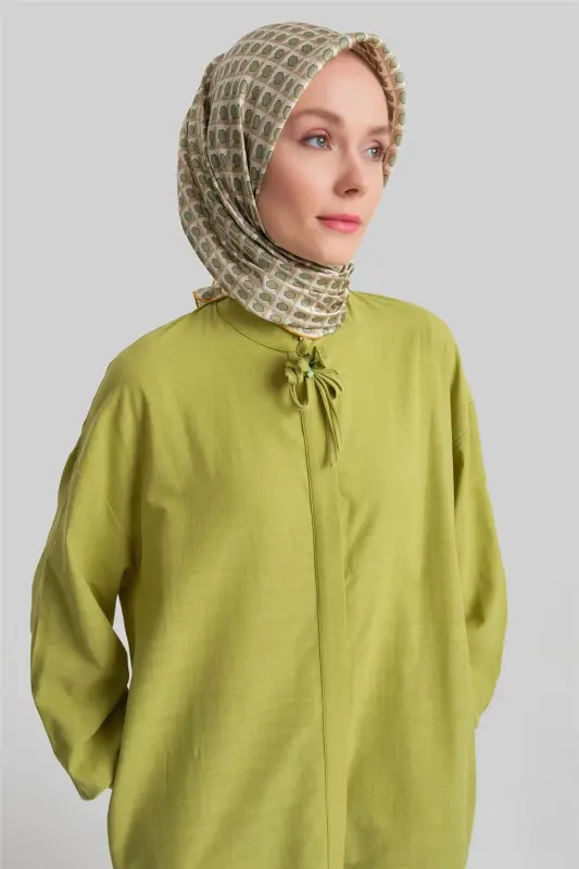 Armine Broshli Tunika Ko'ylak 24Y4107 Fıstık - 4