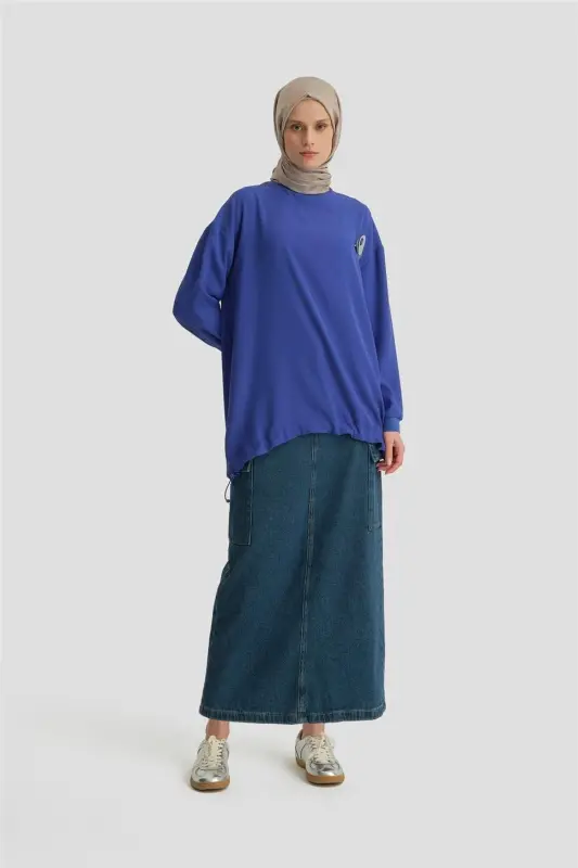 Armine Broshli Bluz Ort3100 Morcivert - 2