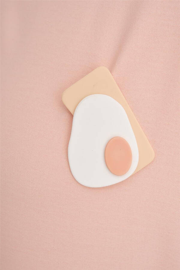 Armine Brooch Blouse Ort3100 Salmon - 5