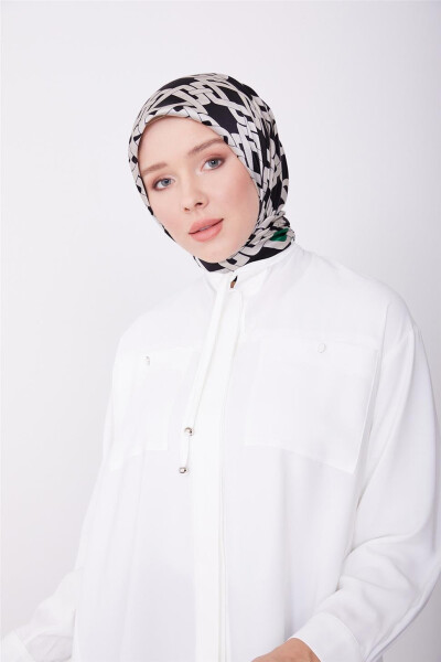 Armine Buttoned Shirt with Pockets and Pleated Back 23K3414 Ecru - ARMINE (1)