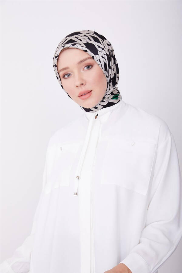 Armine Buttoned Shirt with Pockets and Pleated Back 23K3414 Ecru - 2