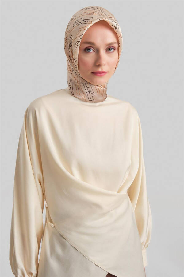 Armine Çapraz Bağlamalı Tencel Bluz 24Y3536 Aytaşı - 3