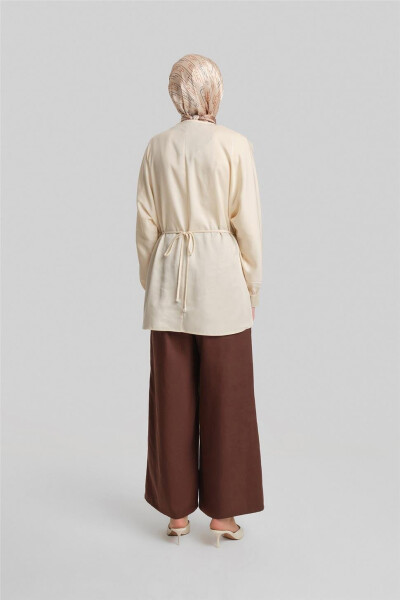 Armine Çapraz Bağlamalı Tencel Bluz 24Y3536 Aytaşı - 5