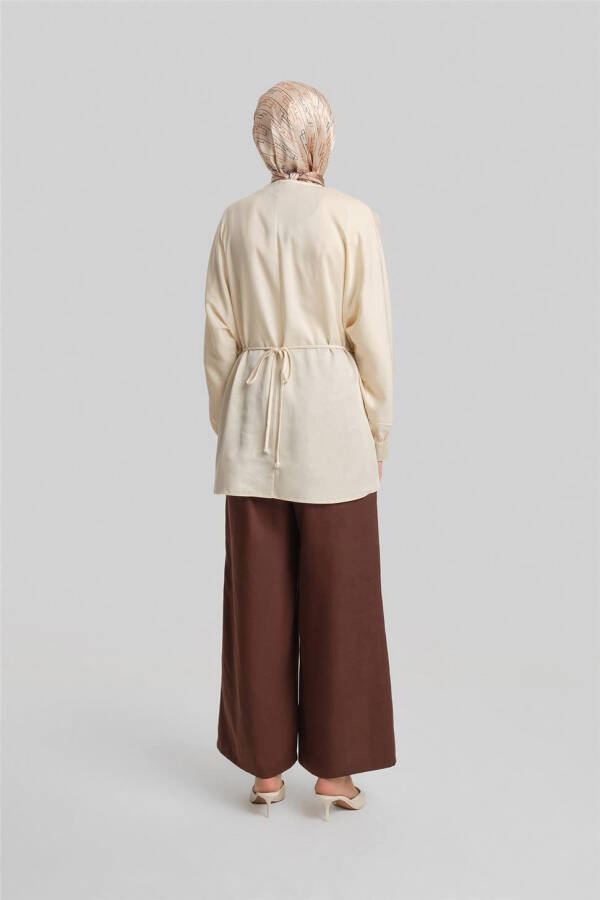 Armine Çapraz Bağlamalı Tencel Bluz 24Y3536 Aytaşı - 5