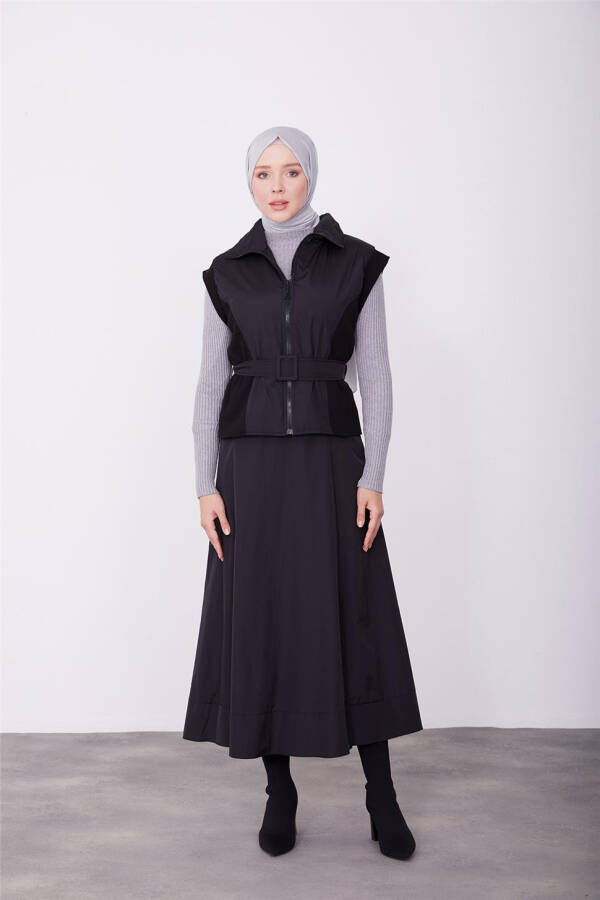 Armine Cashmere Vest 23K4603 Black - 4