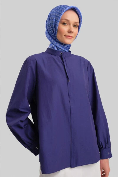 Armine chiziqli tafsilotli ko'ylak 24Y3532 Lilac - ARMINE