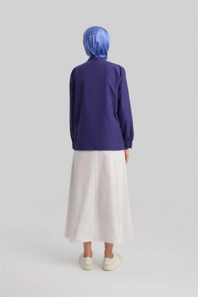 Armine chiziqli tafsilotli ko'ylak 24Y3532 Lilac - 6