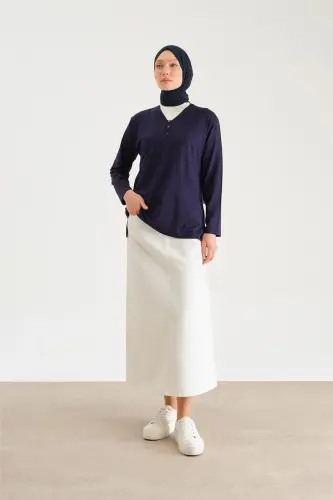 Armine Cotton 24YD9043 Navy Blue - 1