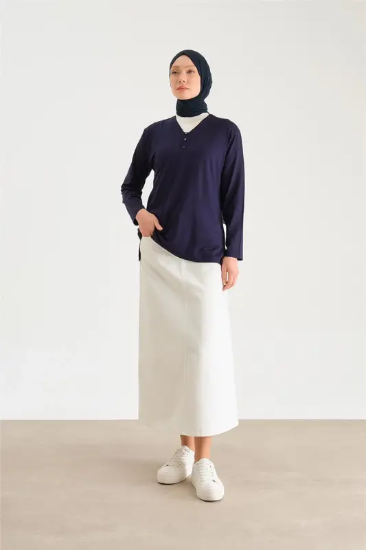 Armine Cotton 24YD9043 Navy Blue - 1