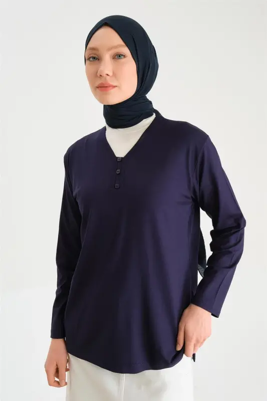 Armine Cotton 24YD9043 Navy Blue - 3