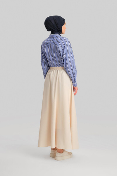 Armine Cotton Skirt with Stopper 24Y1630 Moonstone - 6