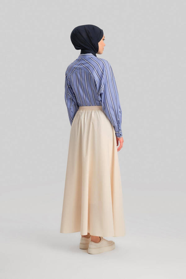 Armine Cotton Skirt with Stopper 24Y1630 Moonstone - 6