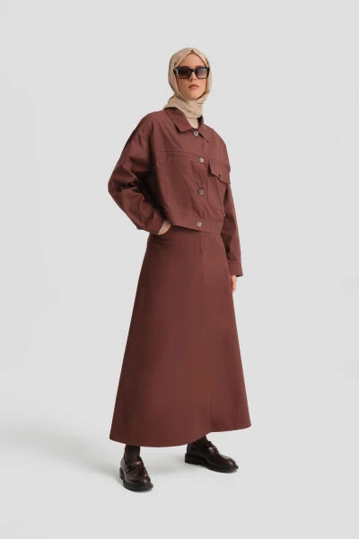 Armine Cotton Suit 24K6900 Red Coffee - ARMINE