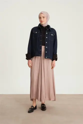 Armine Crinkled Look Pleated Skirt 24Yd5601 Mink - ARMINE (1)