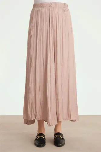 Armine Crinkled Look Pleated Skirt 24Yd5601 Mink - 3
