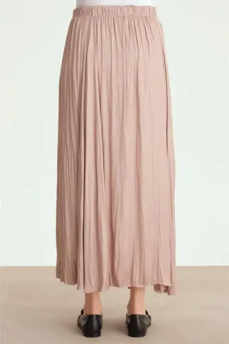 Armine Crinkled Look Pleated Skirt 24Yd5601 Mink - 6