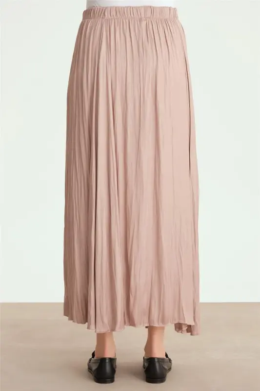 Armine Crinkled Look Pleated Skirt 24Yd5601 Mink - 6
