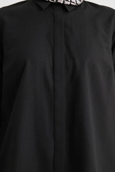 Armine Cuff Logo Basic Shirt 24Y3522 Black - 11