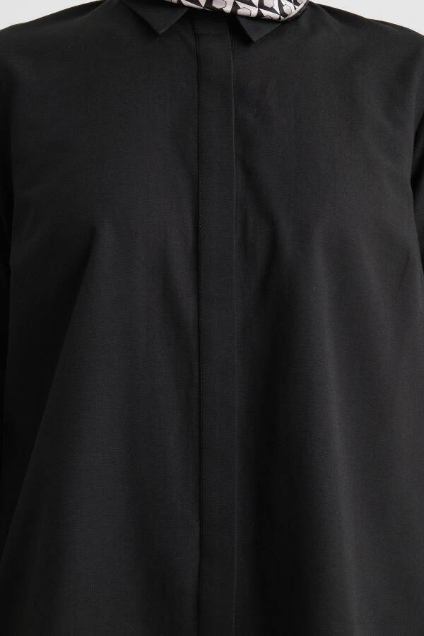 Armine Cuff Logo Basic Shirt 24Y3522 Black - 11