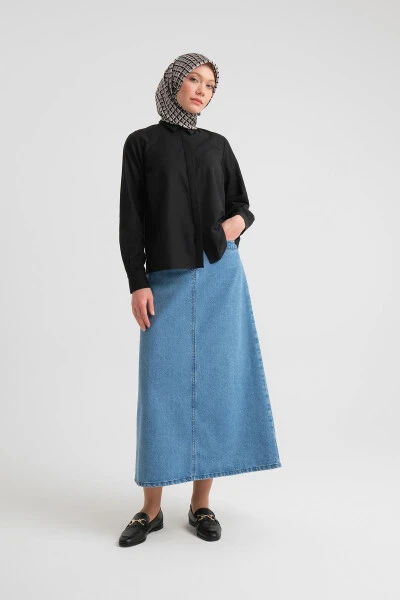 Armine Cuff Logo Basic Shirt 24Y3522 Black - ARMINE (1)