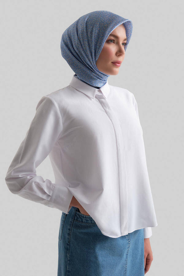Armine Cuff Logo Basic Shirt 24Y3522 White - 3