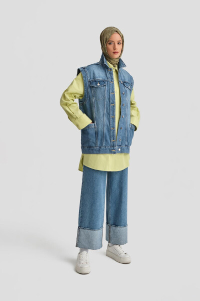 Armine Denim Jileti 24Kd3414 Ochchiq Moviy - 1