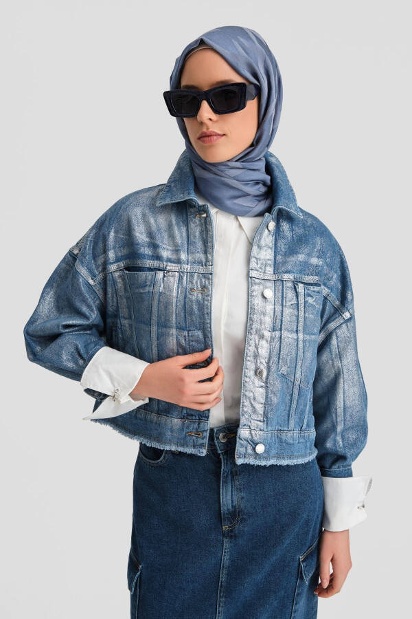 Armine Denim Ko'ylagi, 24Kd3413, Ochchiq Ko'k - 1