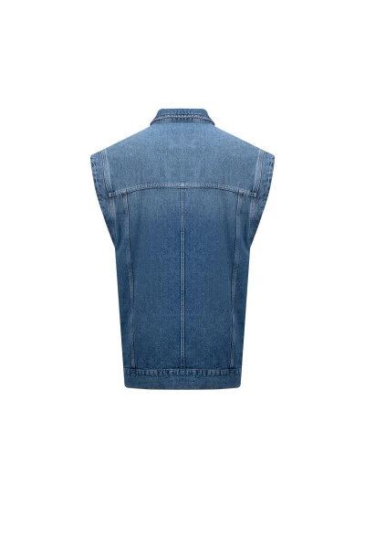 Armine Denim Vest 24Kd3414 Light Blue - 12