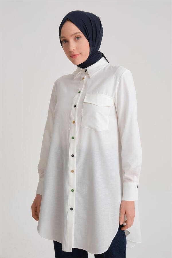 Armine Desenli Tunik Ort4371 Camel - 7