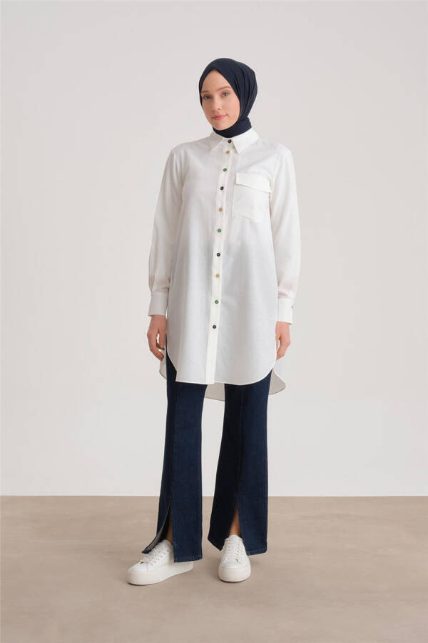 Armine Desenli Tunik Ort4371 Camel - 8