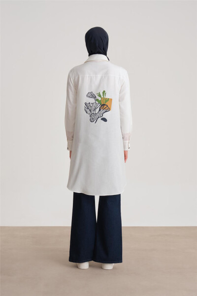 Armine Desenli Tunik Ort4371 Camel - 12