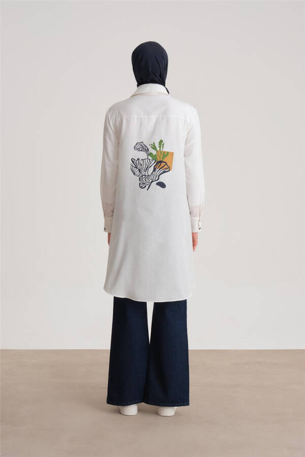 Armine Desenli Tunik Ort4371 Camel - 6