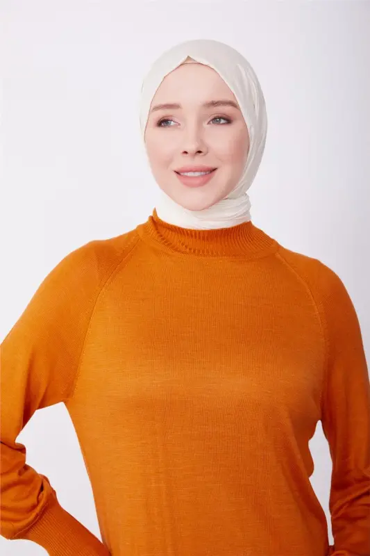 Armine Elbise 23Kd4250 Yanık Oranj - 3