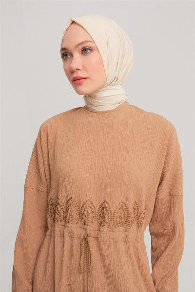 Armine Embroidered Dress 24Y9811 Camel - 10