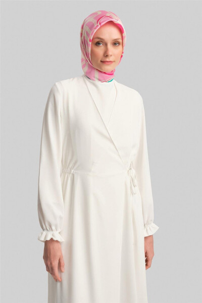 Armine Envelope Dress ORT9230 Ecru - 9