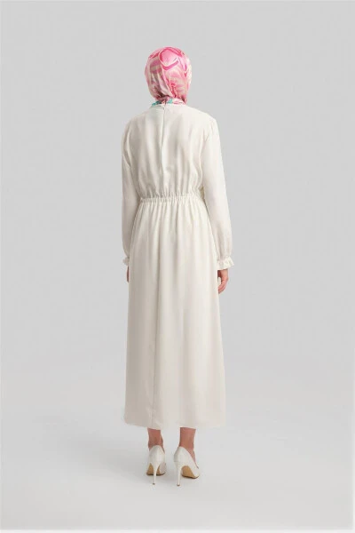 Armine Envelope Dress ORT9230 Ecru - 12