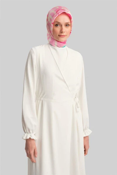 Armine Envelope Dress ORT9230 Ecru - 3