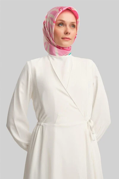 Armine Envelope Dress ORT9230 Ecru - 4