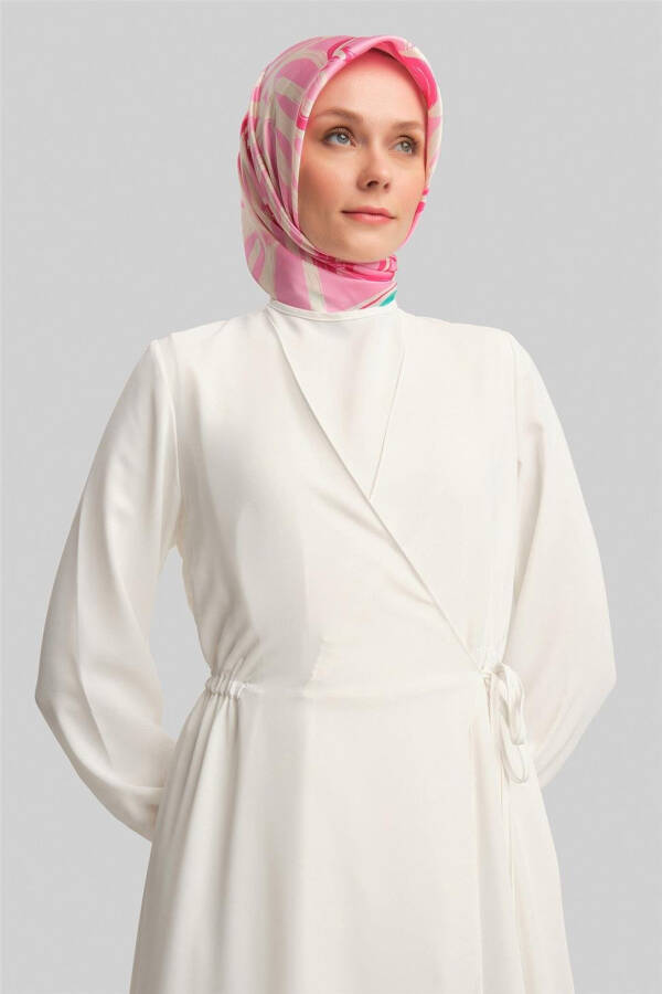 Armine Envelope Dress ORT9230 Ecru - 4