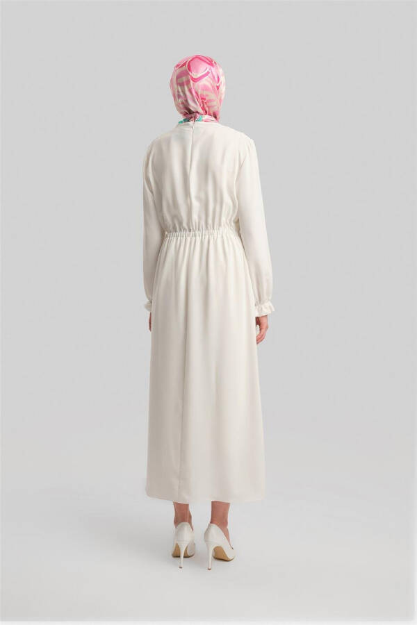 Armine Envelope Dress ORT9230 Ecru - 6